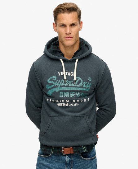 Duo Hoodie mit Vintage-Logo