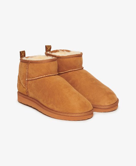 Mini bottes en daim Sherpa