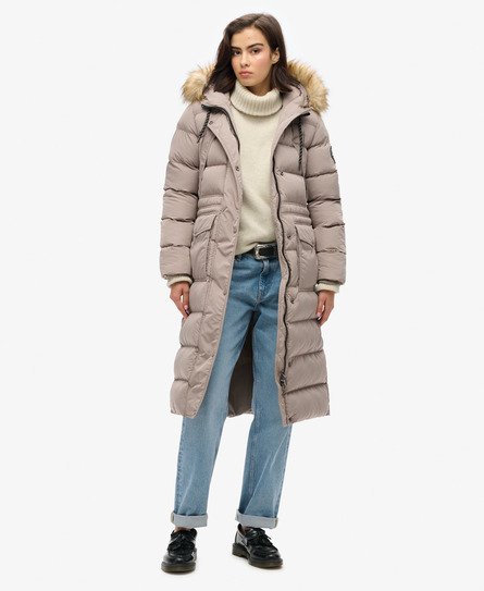 Manteau long en fausse fourrure Everest