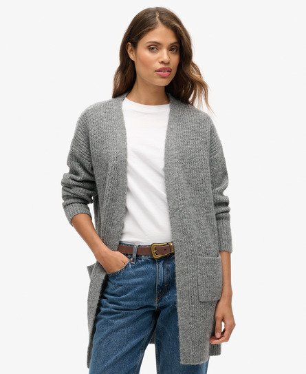 Cardigan long en maille Essential