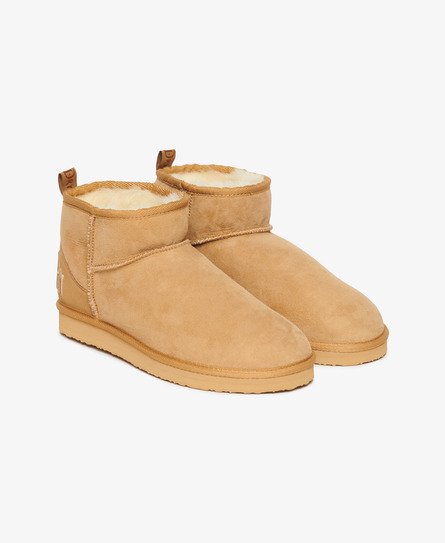 Mini bottes en daim Sherpa