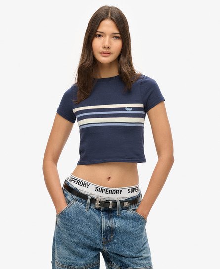 Preppy navy stripe