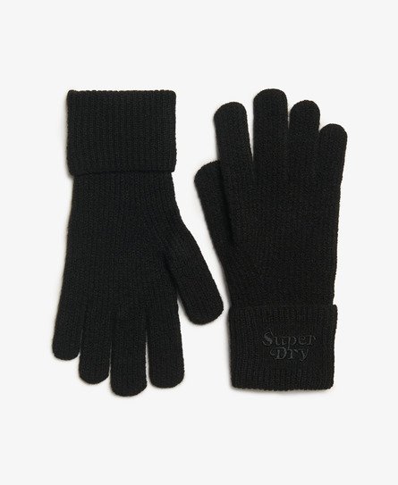 Gants en maille côtelée douce