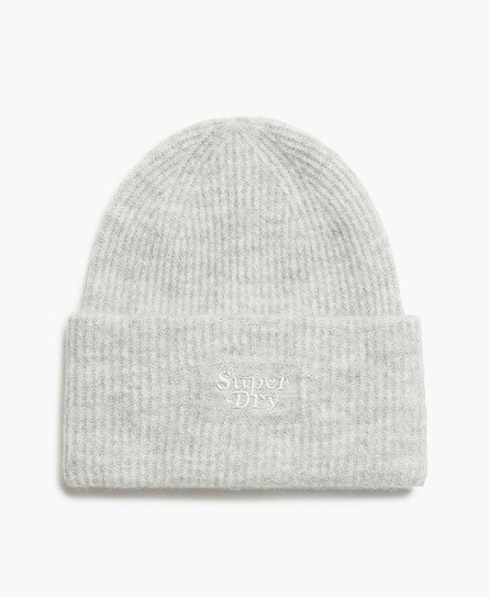 Gebreide beanie met zachte ribbel