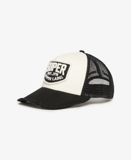 Womens Mesh Trucker Cap in Black Superdry