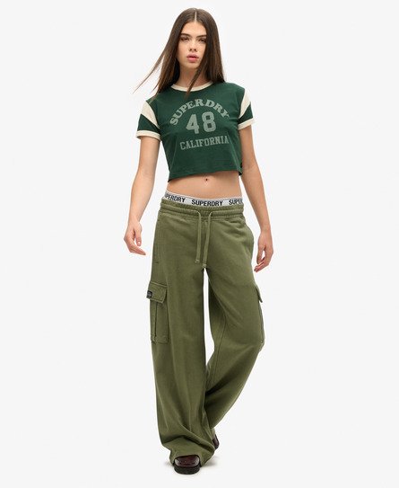 Athletic Essentials Vintage Cargo joggingbroek met wijde pijpen