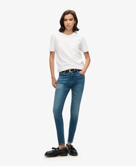 Organic Cotton Vintage Mid Rise Skinny Jeans