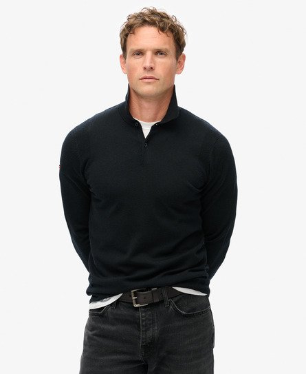 Merino Long Sleeve Polo Jumper