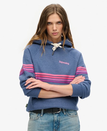 Rainbow striped hoodie best sale