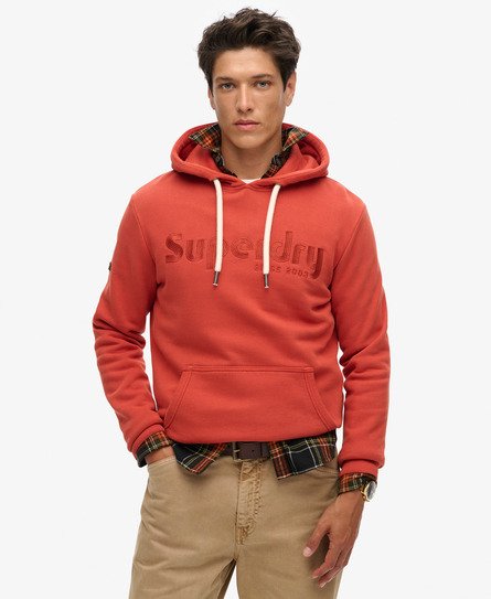 Sweat à capuche surteint avec logo Terrain