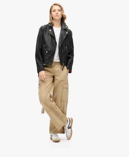 Pantalon cargo taille basse élastique Vintage