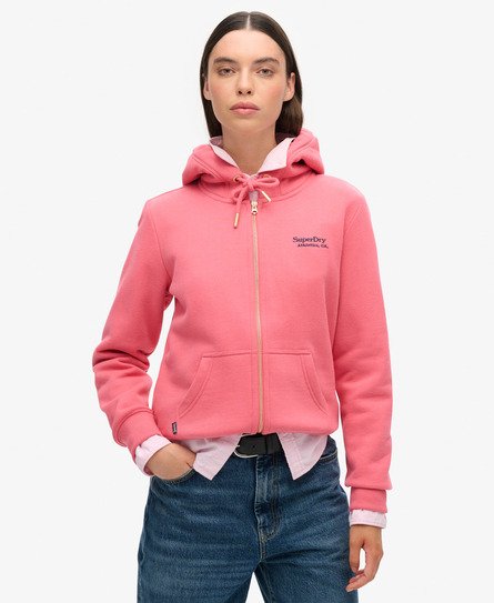 Essential Logo hoodie met rits