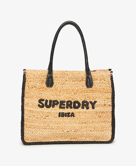 Luxe tote-taske i raffia