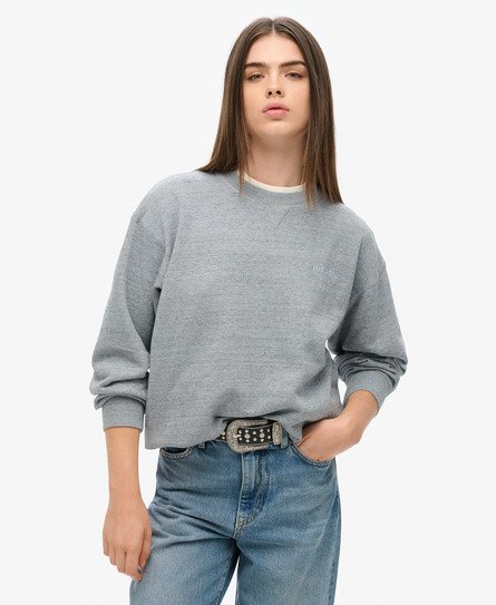 Überfärbtes Essential Sweatshirt mit Logo