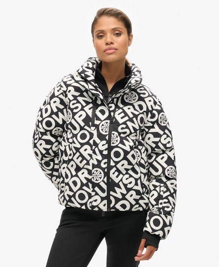 Kastenförmige Ski-Steppjacke