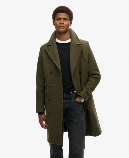 Olive green coat hotsell