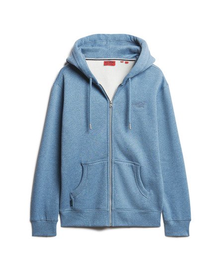 Blue zip up sweater best sale