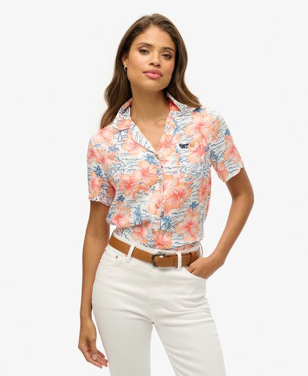 Blusas hawaianas para mujer on sale