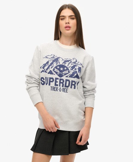 Oversized Outdoors Graphic Crew Sweatshirt