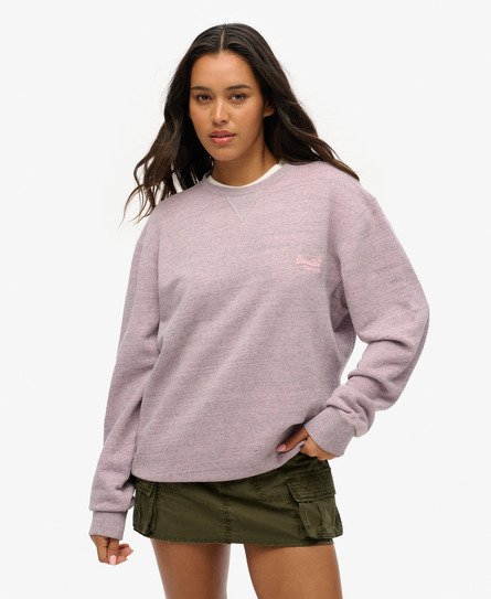 Oversized Over Dyed Marl Crew Sweatshirt