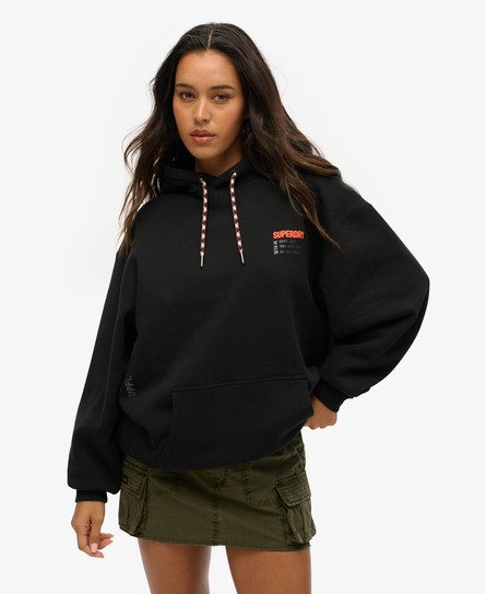 Oversized Utility Sport Logo Hoodie