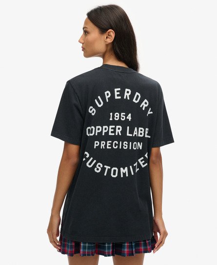 Oversized Copper Label T-shirt met print op de borst