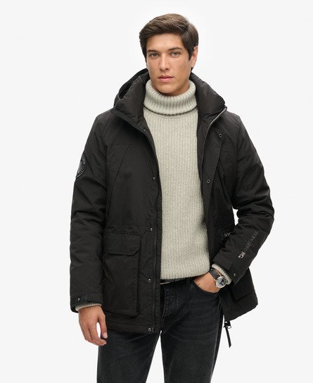 City windparka met capuchon