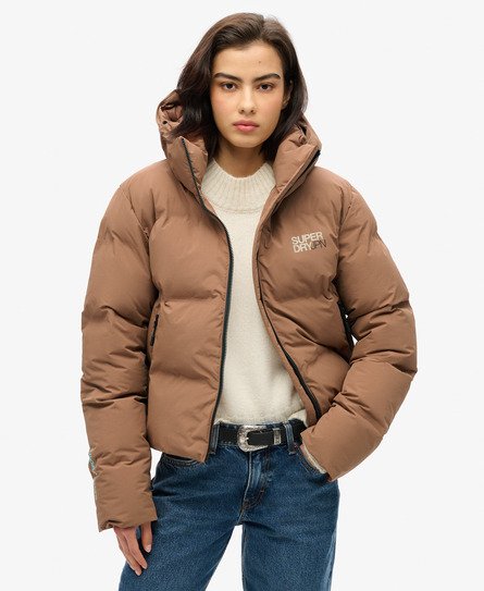 Hooded Boxy Puffer Jacket