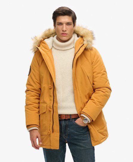 Everest parka met capuchon van imitatiebont