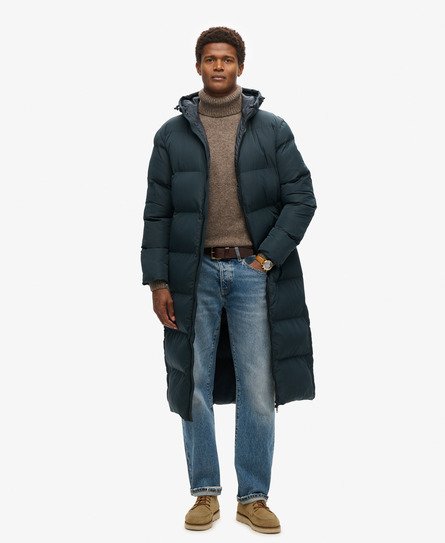 Navy blue superdry coat best sale