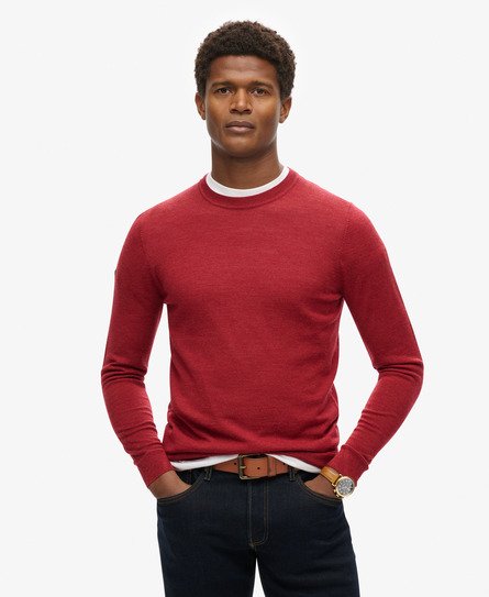 Maglione girocollo in lana merino