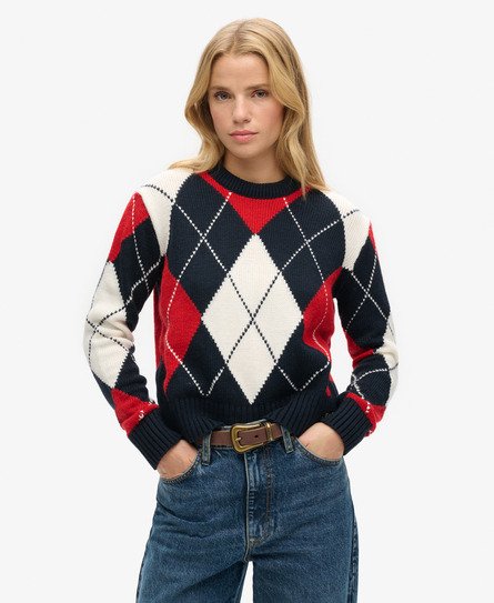 Jacquard Pattern Crew Jumper