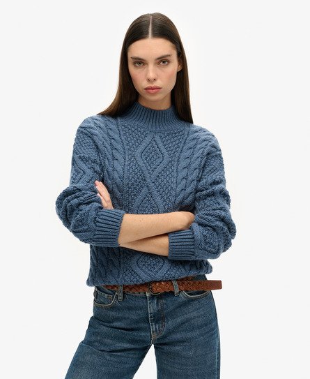 vintage denimblå