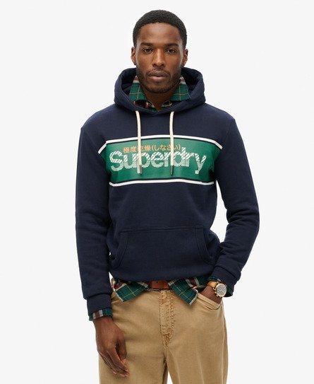 Core Logo Stripe Hoodie