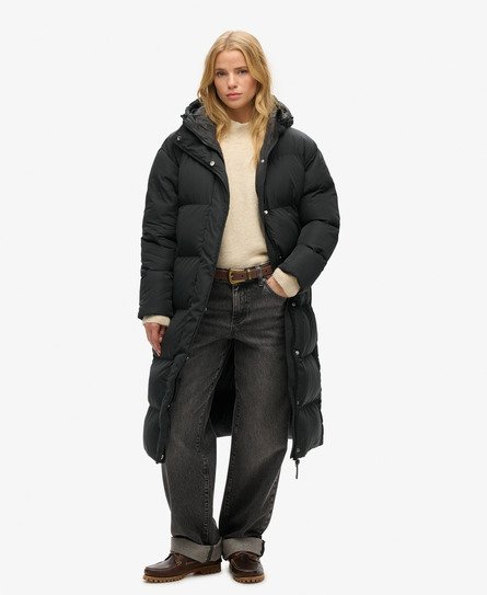 Superdry long puffer jacket online