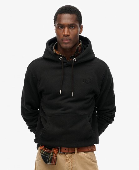 Sportswear hoodie met losse pasvorm en reliëf-logo