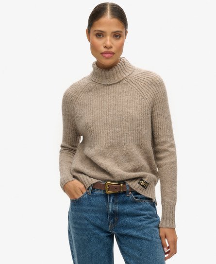 Gerippter Essential Strickpullover