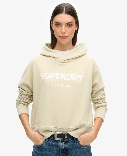 Core Sport Crop Box Hoodie