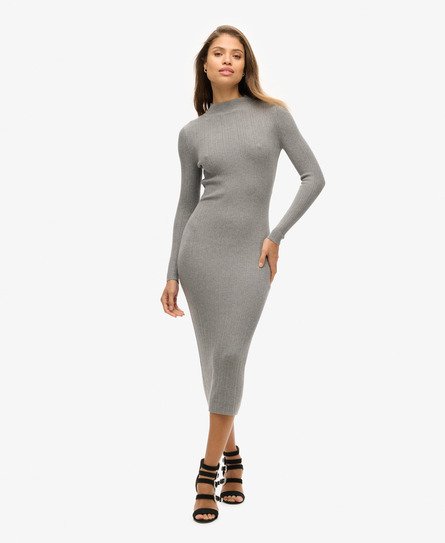 Rugloze Bodycon midi-jurk