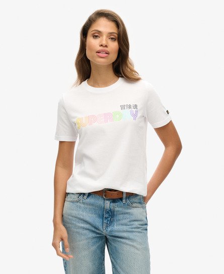 Vintage Retro Rainbow -T-paita