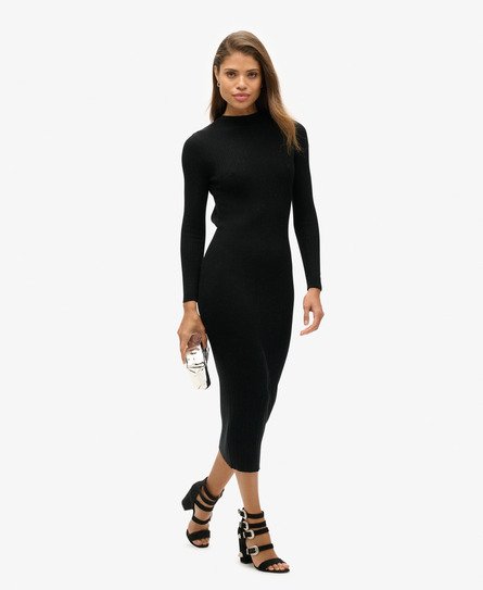 Rugloze Bodycon midi-jurk