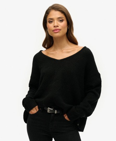 Oversized V Neck Jumper