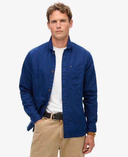 The Merchant Store - Overshirt van linnenmix