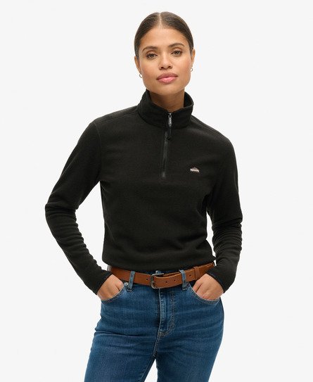 Polar Fleece Cropped Half Zip