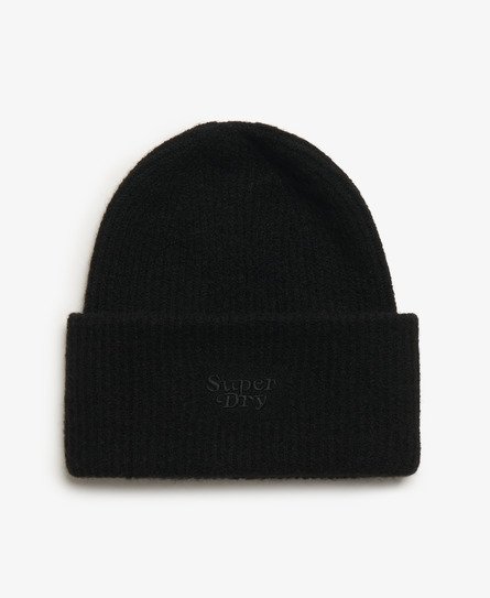 Soft Rib Knit Beanie Hat