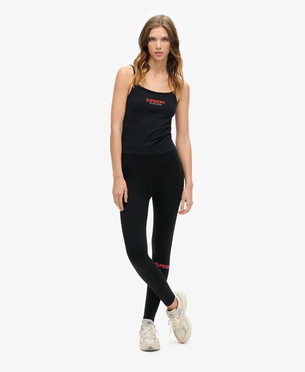 Sportliche Leggins mit hohem Bund