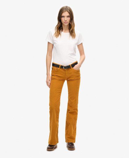 Low Rise Cord Flare Jeans