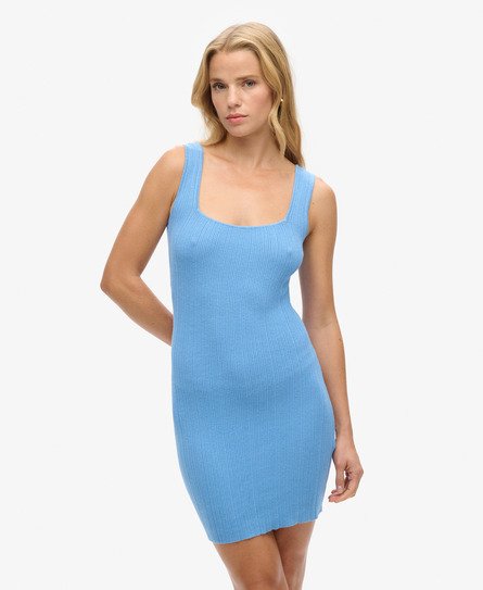 Backless Knitted Mini Dress