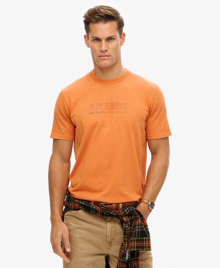 Men's Utility Sport Graphic T-shirt Orange / Rusted Orange - Size: Xxl - Superdry - Modalova