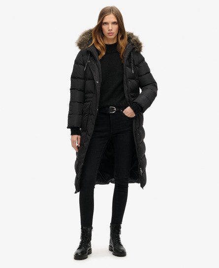 Manteau long en fausse fourrure Everest